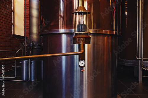 Fotografie Industrial equipment for brandy production