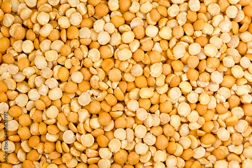 close-up of yellow peas