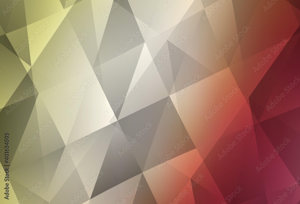 Fototapeta premium Dark Multicolor vector polygon abstract layout.