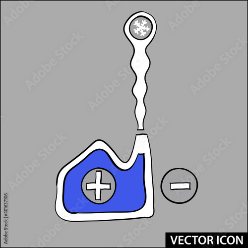 weather forecaster house icon vector