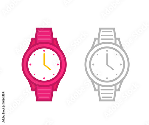 watch icon, vector illustration