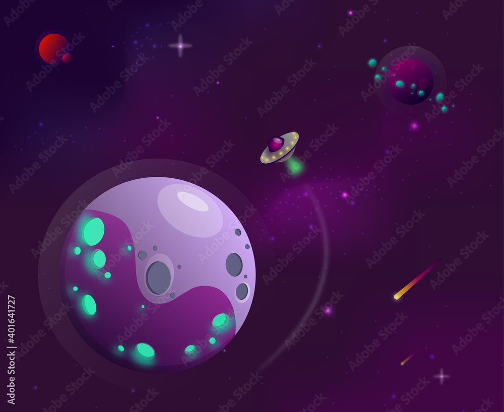 Fototapeta premium Space illustration