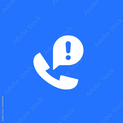 important phone call icon, vector