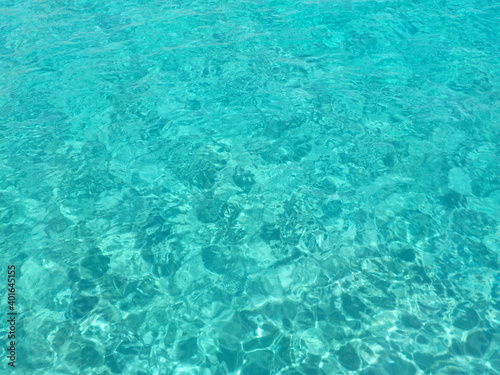 blue water in Mediterranean Sea