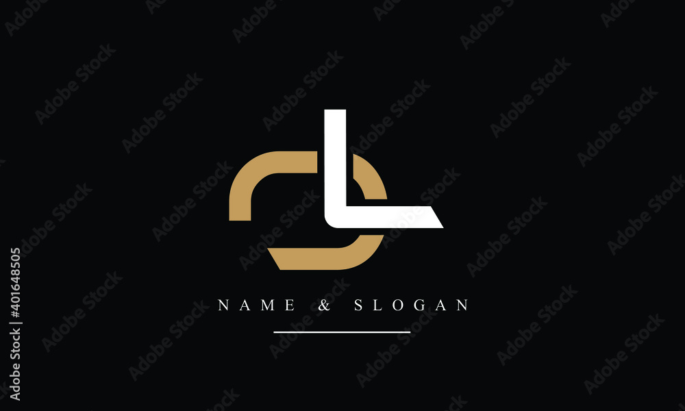 OL, LO, O, L Letter Logo Design with Creative Modern Trendy Typography ...