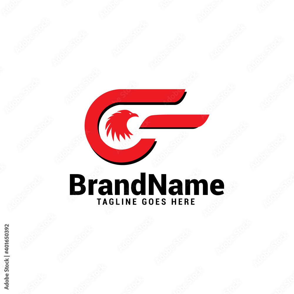 Obraz premium Eagle logo vector template.