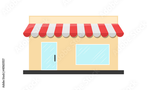 Store shopping mall flat icon