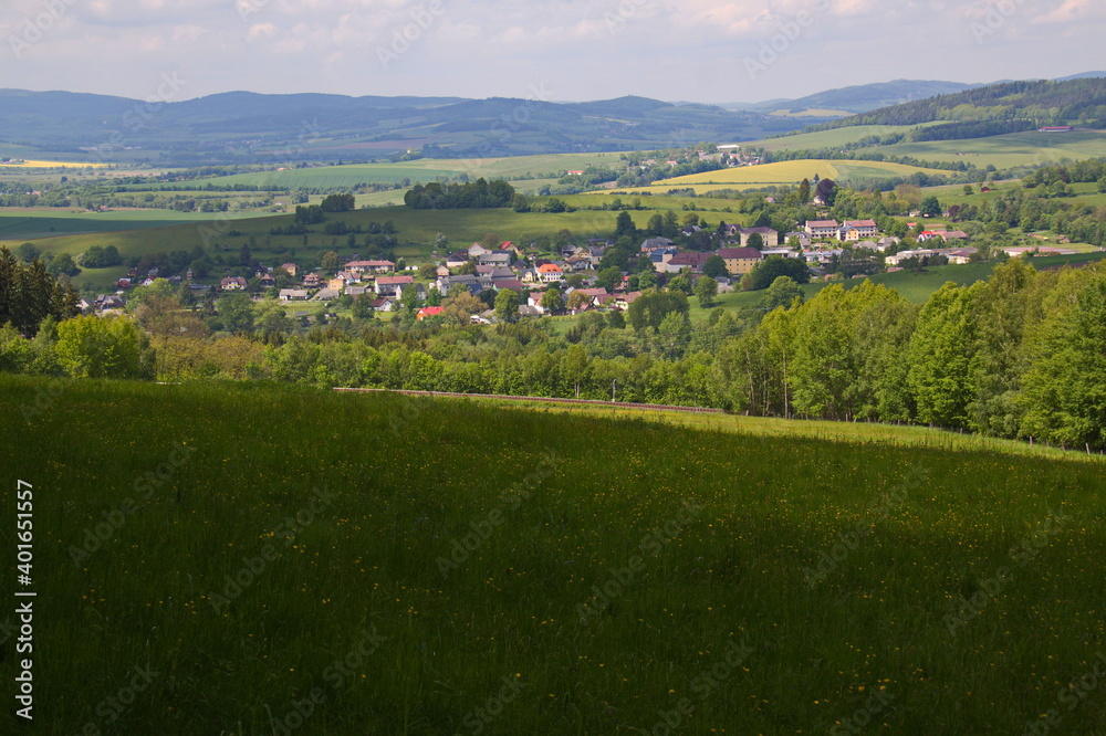 Village Desenice in Bohemian Forest in Czech republic,Europe
