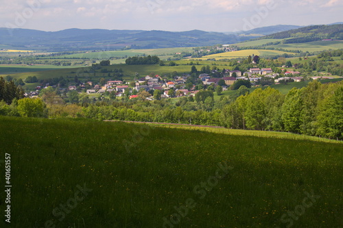 Village Desenice in Bohemian Forest in Czech republic,Europe 