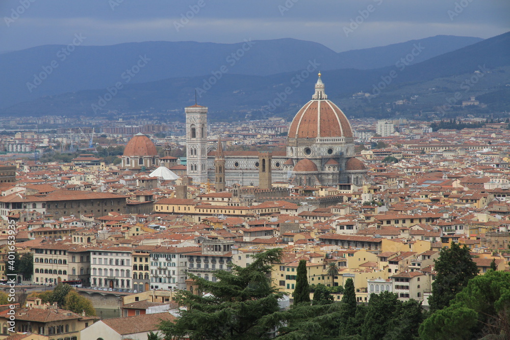 Fototapeta premium Florence aerial view