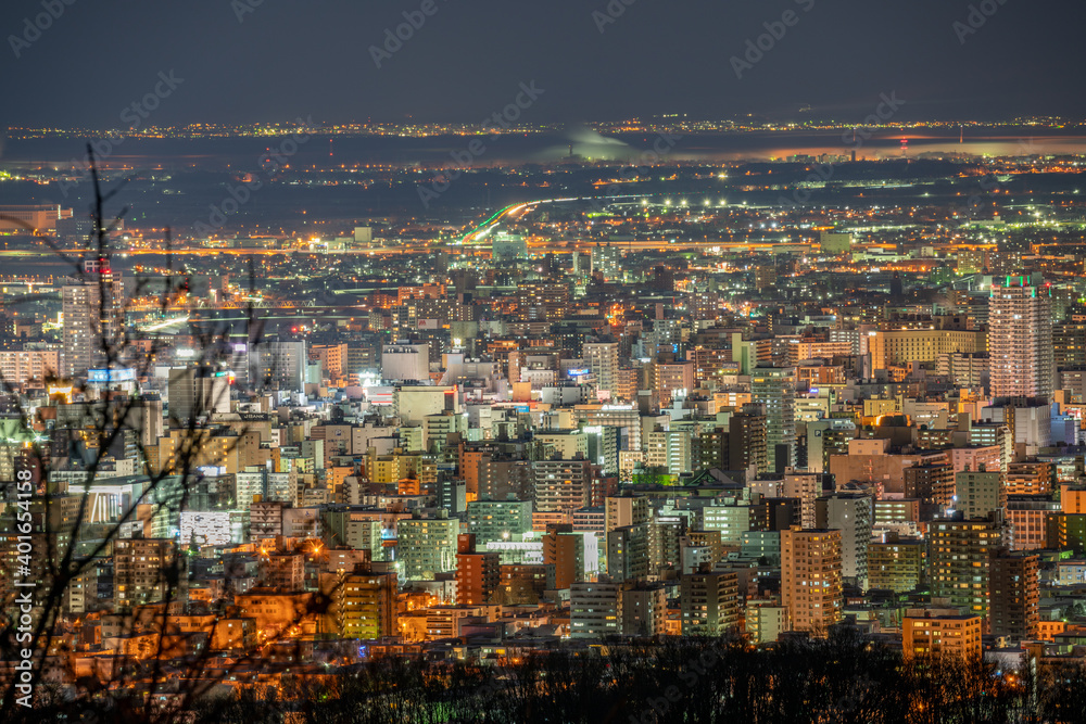 Fototapeta premium 北海道 札幌 札幌夜景 夜景 都市景観