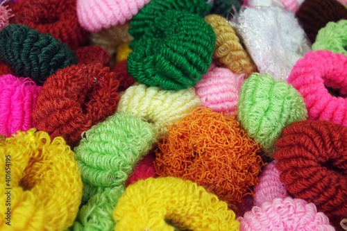 Background of knitting wool