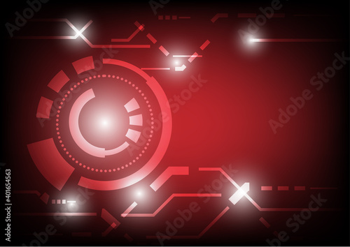 Abstract technology background. Futuristic digital innovation. Data flow process.