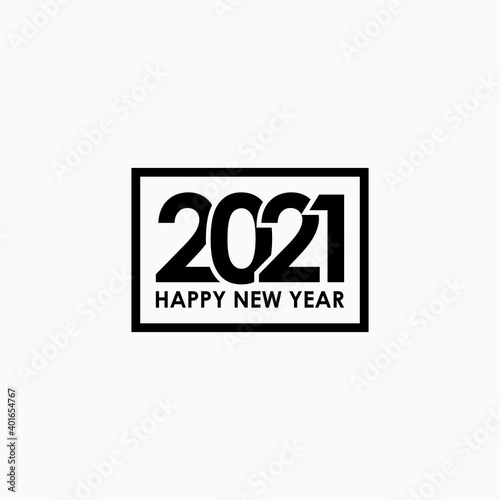Happy New Year 2021 logo design