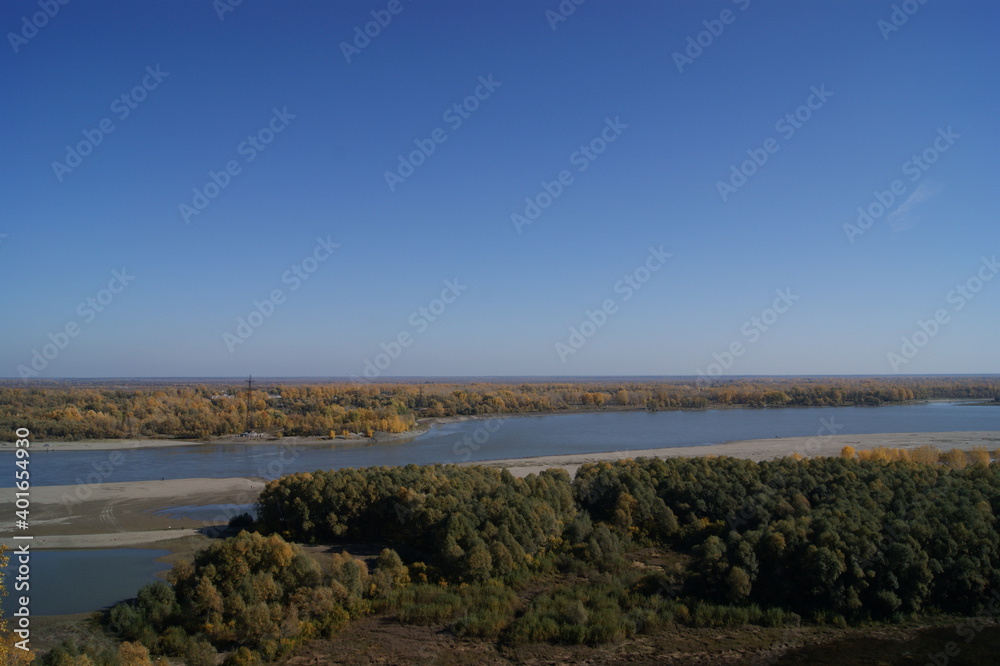 The Ob River near the city of Barnaul.