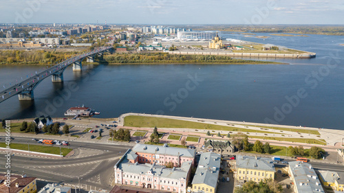 Kanavinsky bridge over the Oka river in Nizhny Novgorod