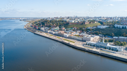 Volga river embankment in Nizhny Novgorod 