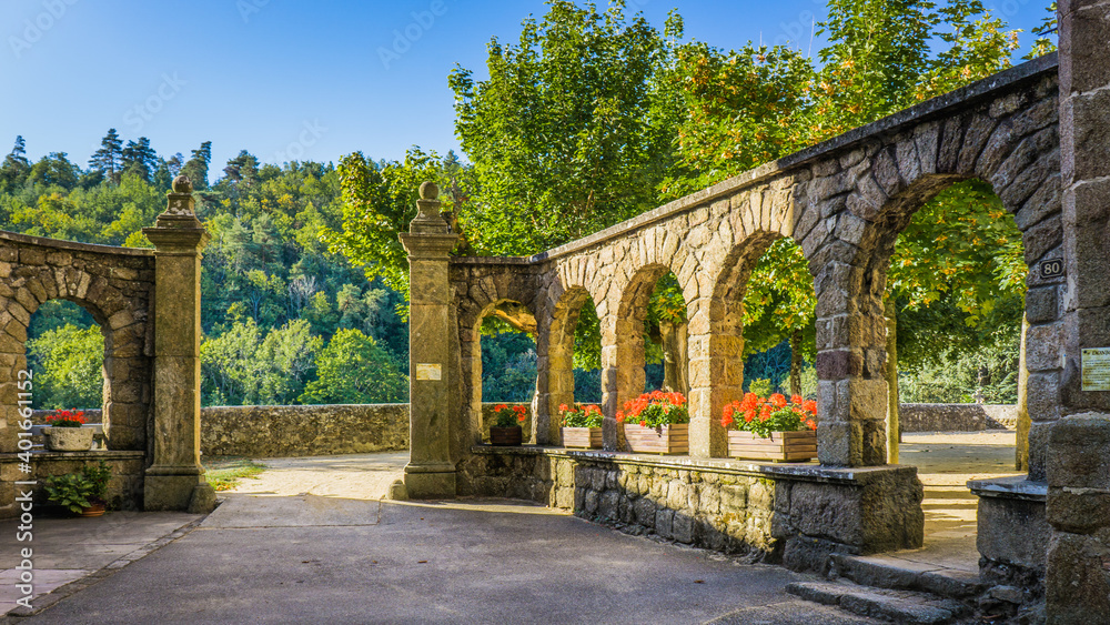 Notre Dame d'Ay in Ardeche is a medieval sanctuary where you can still see the grounds, the chapel and the tower of the castle.