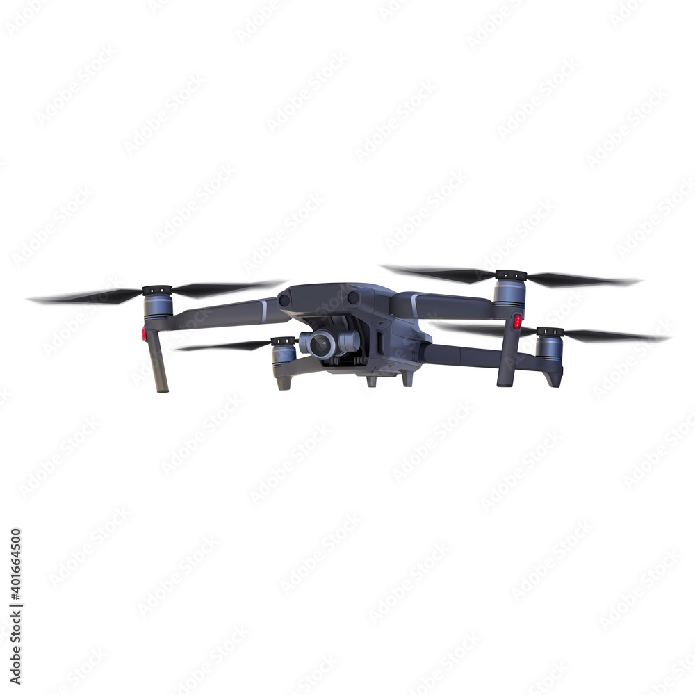 Realistic vector drone in flight. Realistic vector drone in flight.