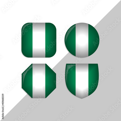 Free Download nigeria flag icons theme. isolated on a white background. can be used for websites and additional designs. vector  - GFXLoad