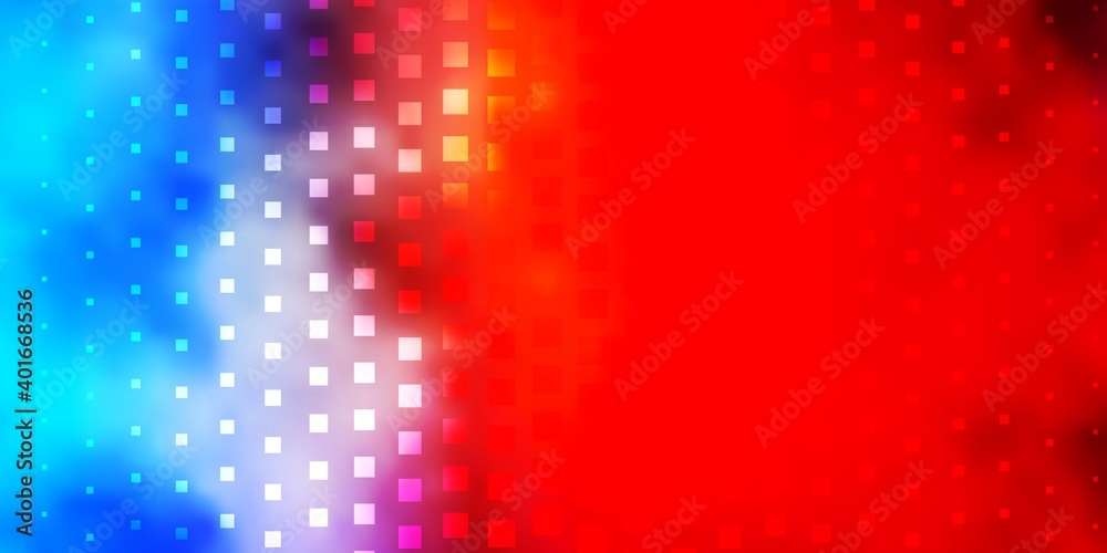 Light Multicolor vector backdrop with rectangles.