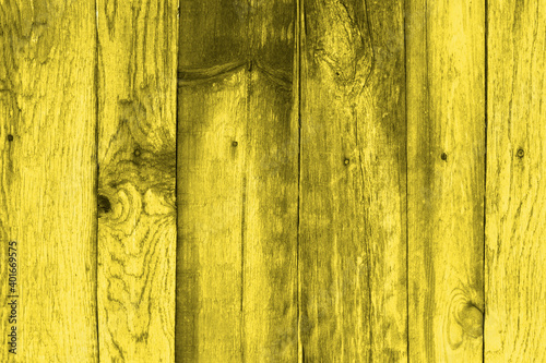 Color of the year 2021- yellow. Wood texture with natural wood pattern. Abstract background. 