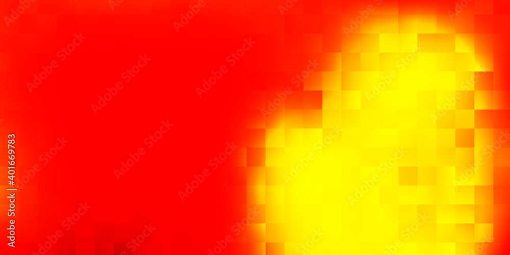 Light red, yellow vector layout with lines, rectangles.