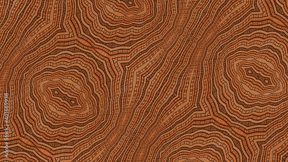 Seamless Ethnic fabric (wood grain effect) – Curved lines Seamless Ethnic fabric (wood grain effect) – Curved lines