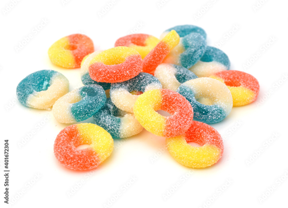 Gummy rings shaped cutter, isolated on white background Gummy rings shaped cutter, isolated on white background