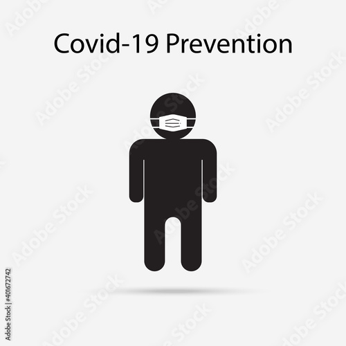 Social distancing - Coronavirus preventive measures - Stop coronavirus spread self isolation icon