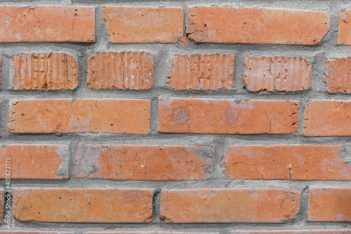High resolution Red brick wall background. Big texture