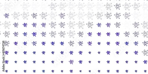 Light Gray vector template with flu signs.