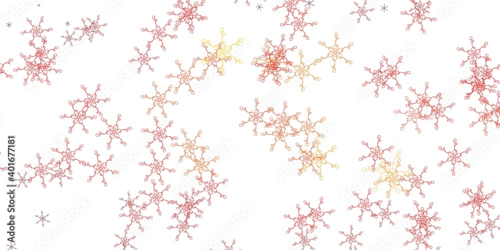 Light Red, Yellow vector template with lines. Light Red, Yellow vector template with lines.