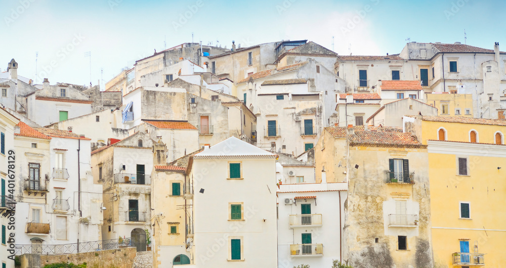 old, romatic town in southern italy, travel ,vaccation and tourism concept