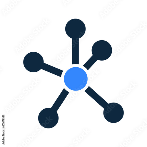 Community network, connection icon. Editable vector isolated on a white background.