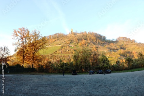 Freilichtbühne Heppenheim Blick auf die Starkenburg photo