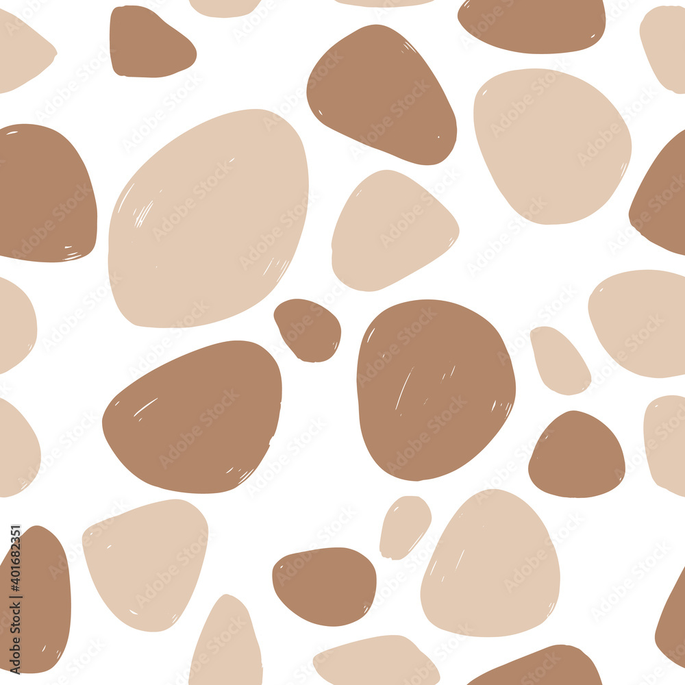Modern Natural Abstractions seamless pattern