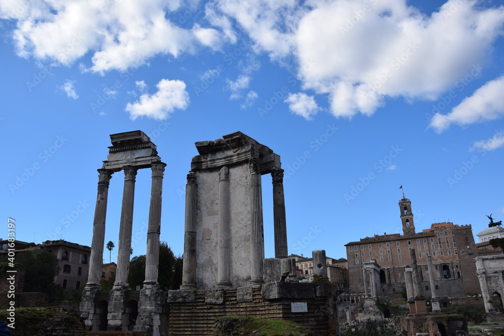 The roman forum in Rome 