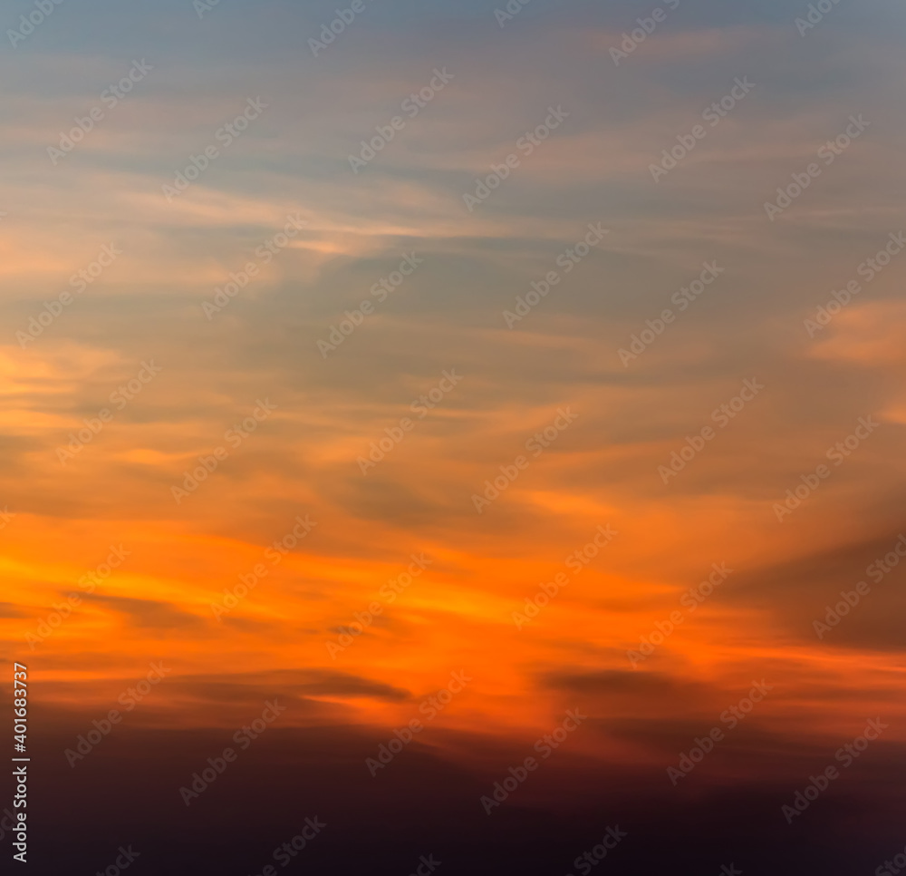 Abstract nature background colorfull clouds puffy fluffy cloudscape sky