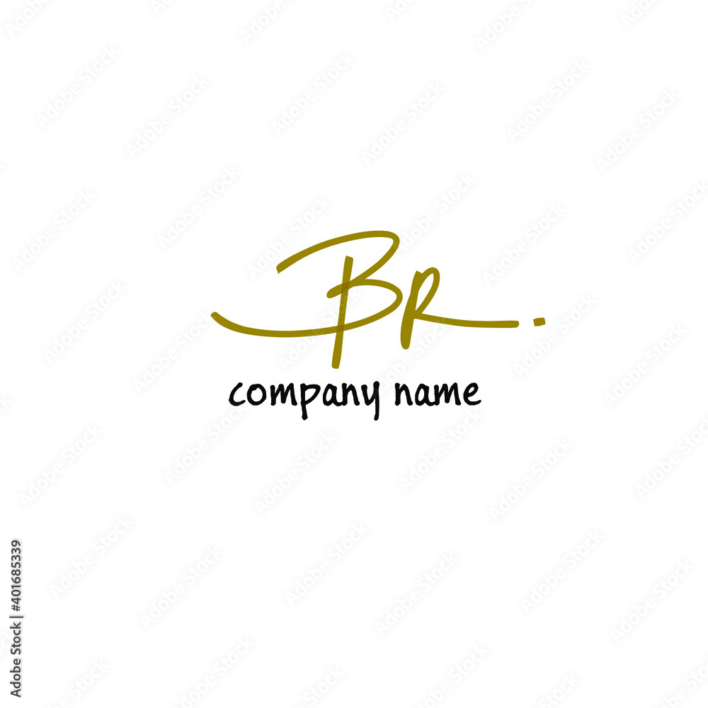 BR Handwritten Logo for Identity