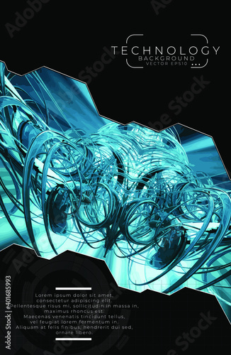 Abstract technology speed concept, innovation technology background