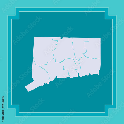 vector map of Connecticut