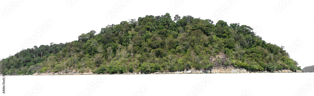 Island isolated white background with clipping path. Island isolated white background with clipping path.