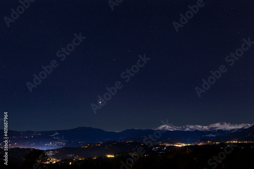 Canvastavla Historical conjunction of Saturn and Jupiter on winter solstice December 21, 202