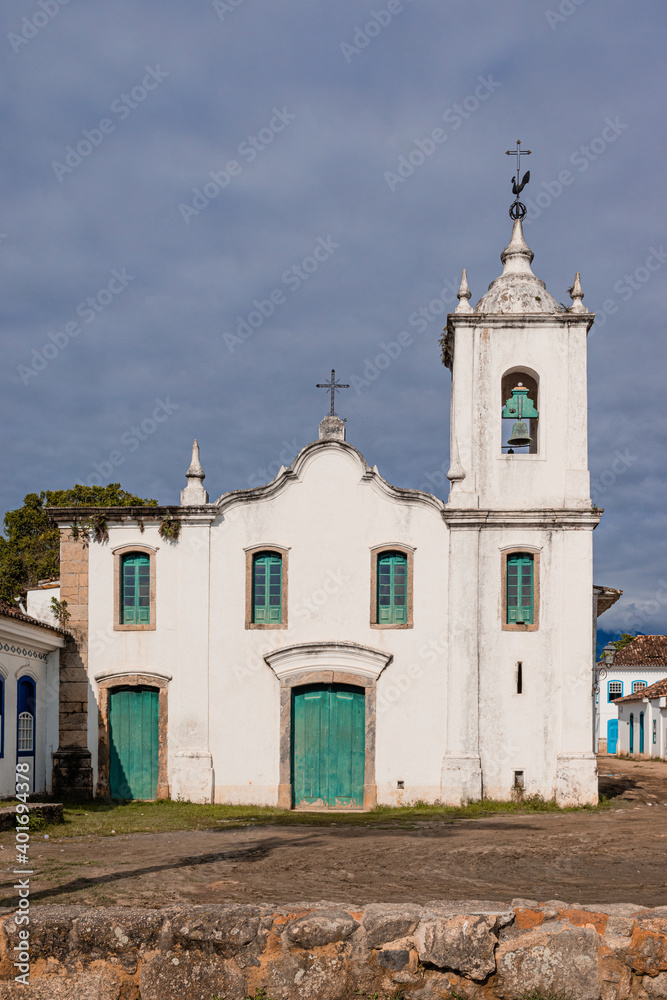 The church of Nossa Senhora das Dores in Paraty, Brazil