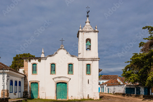 The church of Nossa Senhora das Dores in Paraty  Brazil