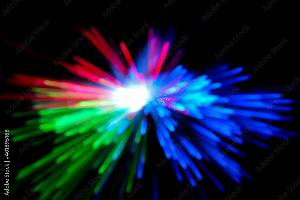 optical fiber light explosion effect optical fiber light explosion effect