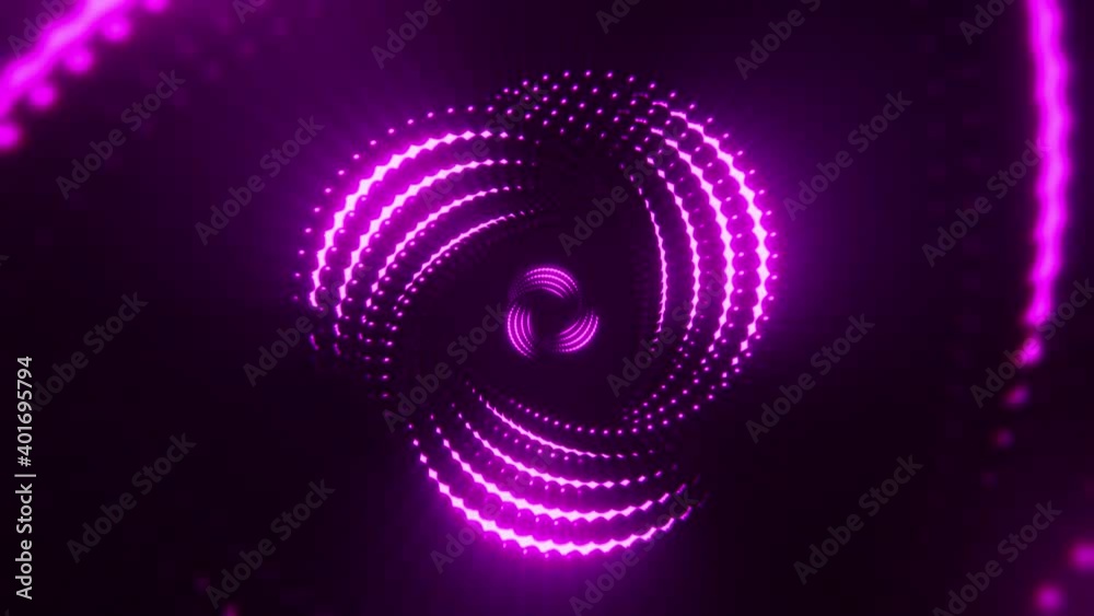 Purple Glowing Abstract Circles of Spheres VJ Loop Motion Background Purple Glowing Abstract Circles of Spheres VJ Loop Motion Background