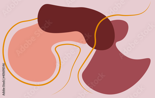 Background material design, pattern, geometrical connection, vectorial illustration, curved lines.