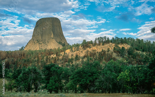 Valokuva View of Devils Tower National Monument, USA
